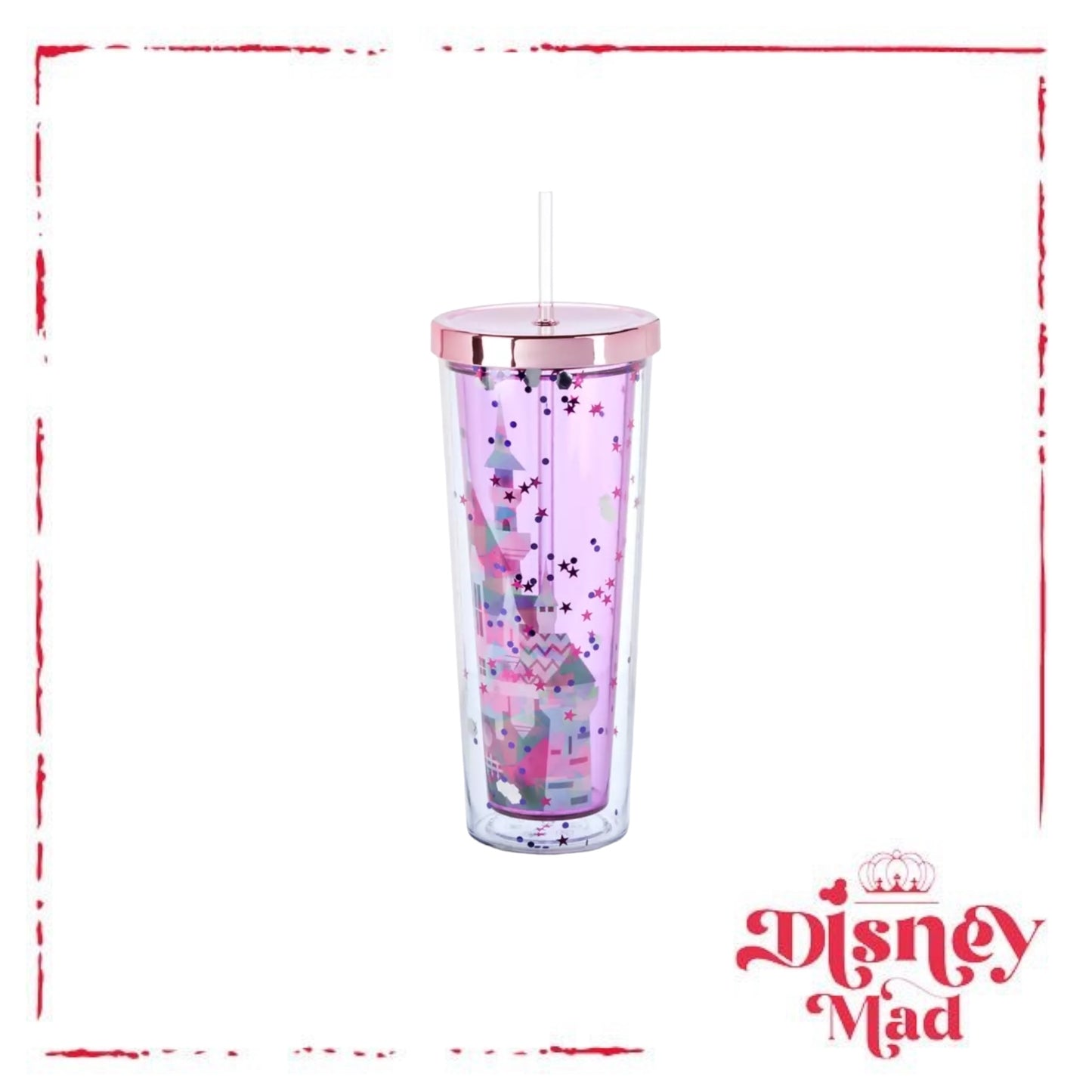 Fantasyland Castle Tumbler with Straw- Disney Parks