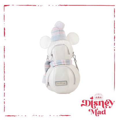 Stitch Shoppe Mickey Mouse Exclusive Winter Snowman Iridescent Figural Crossbody Bag