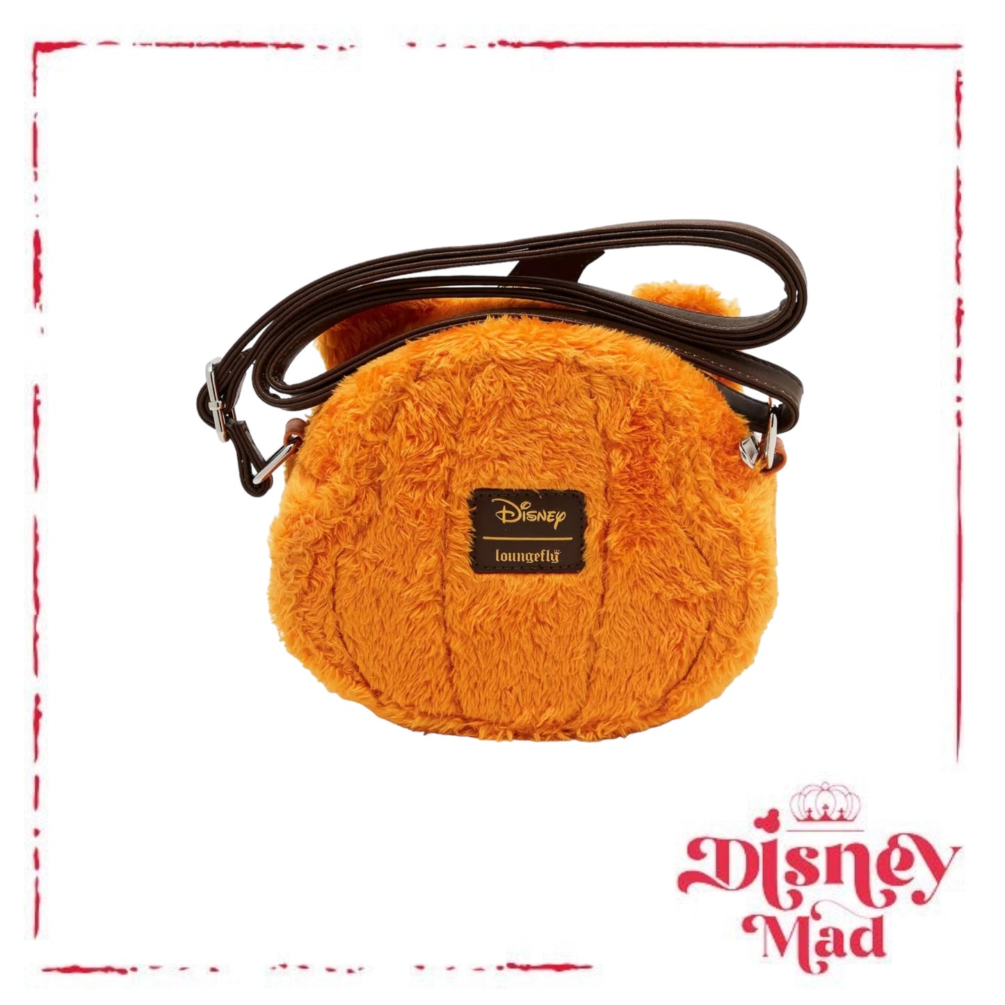 Loungefly Disney Winnie The Pooh Pumpkin Fuzzy Crossbody Bag