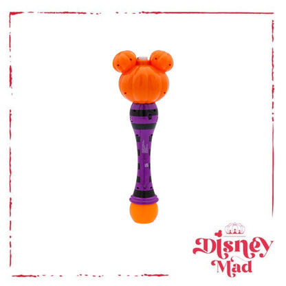 Mickey Mouse Jack-o'-Lantern Halloween Light-Up Bubble Wand Disney Parks