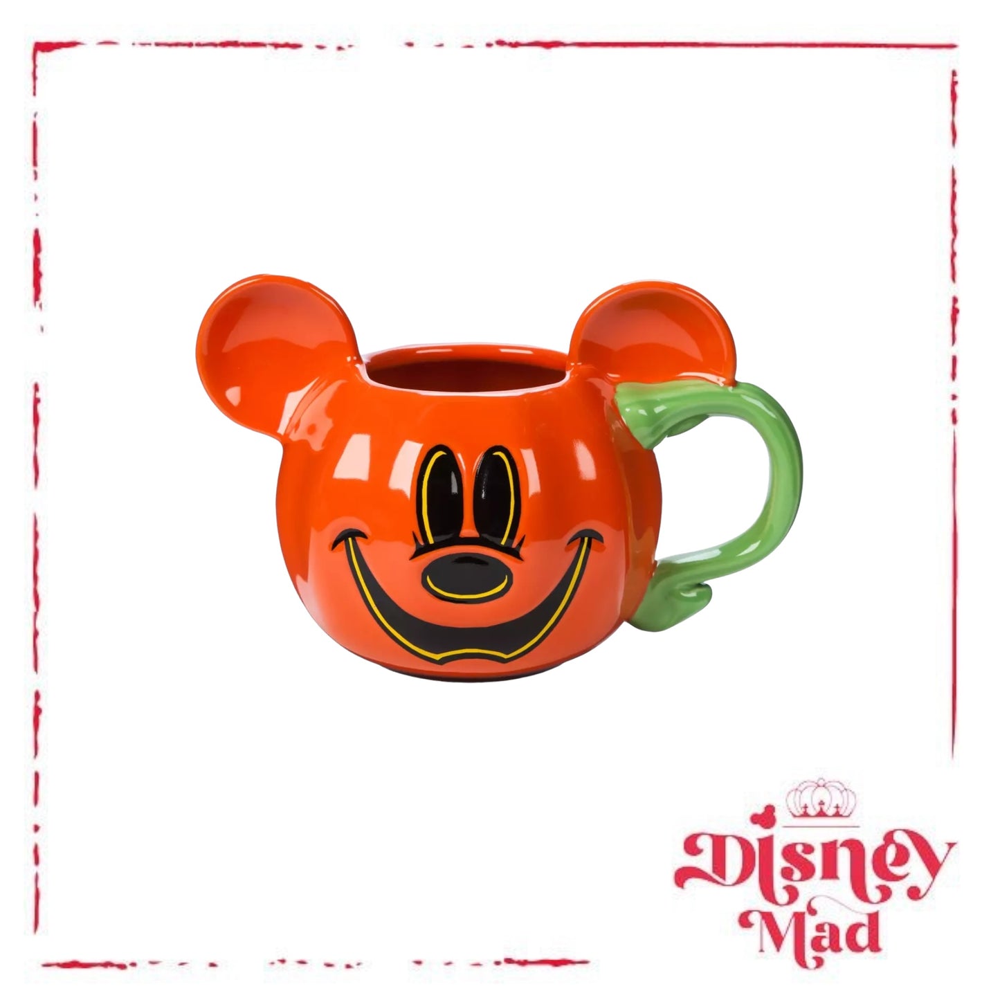 Mickey Mouse Halloween Jack-o'-Lantern Mug Disney Parks