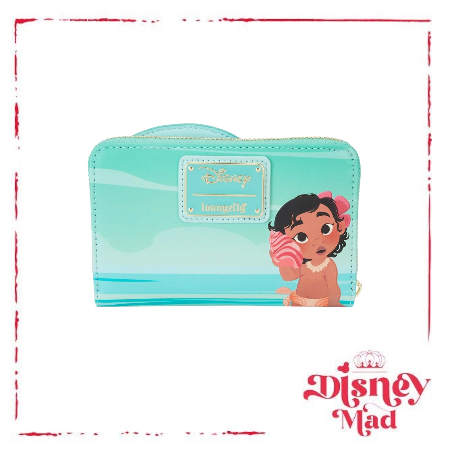 Loungefly Disney Moana Ocean Waves Zip Around Wallet