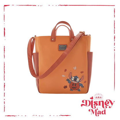 Loungefly Disney Lilo & Stitch Pumpkin Stitch Tote Bag