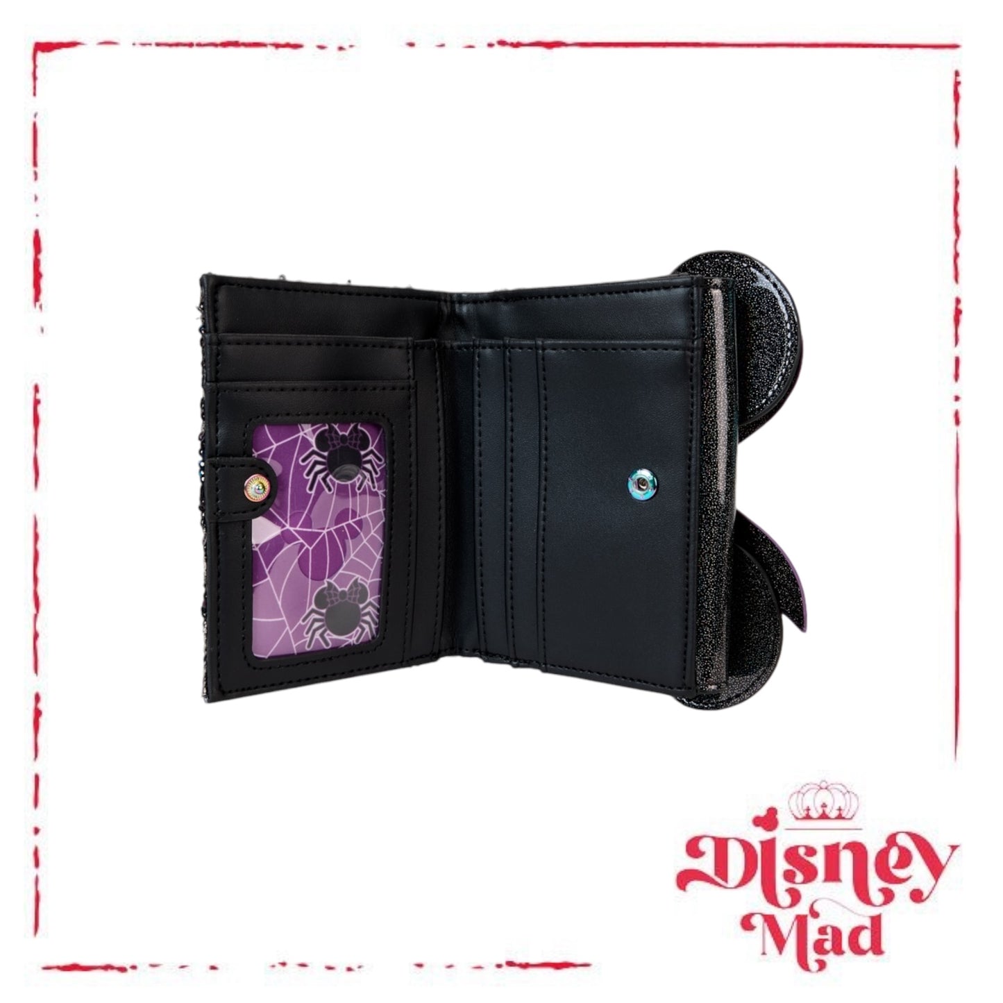 Minnie Mouse Exclusive Spiderweb Sequin Flap Wallet