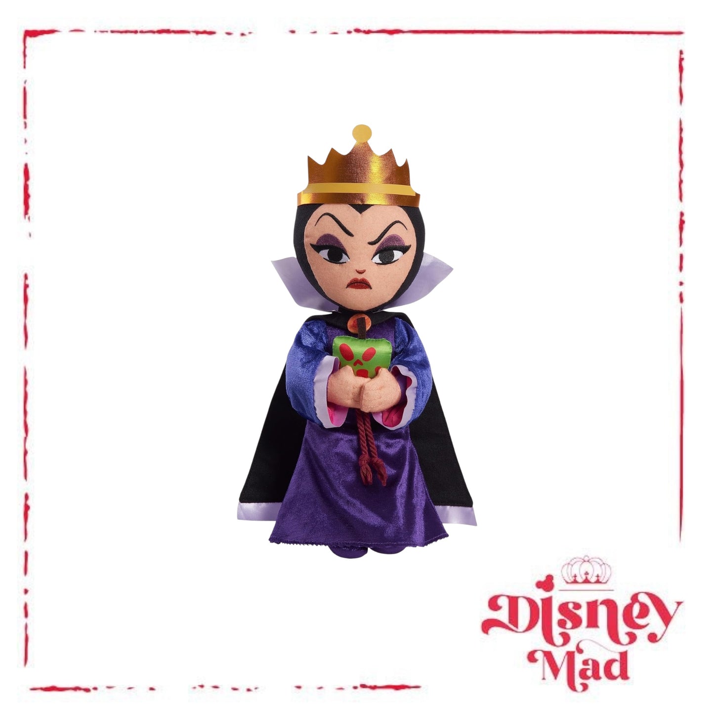 Just Play Disney Villains Collection: Evil Queen Plush, 13-inch Collectible Plush Doll