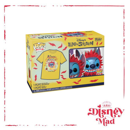 Funko Disney Stitch Simba Pop And Tee