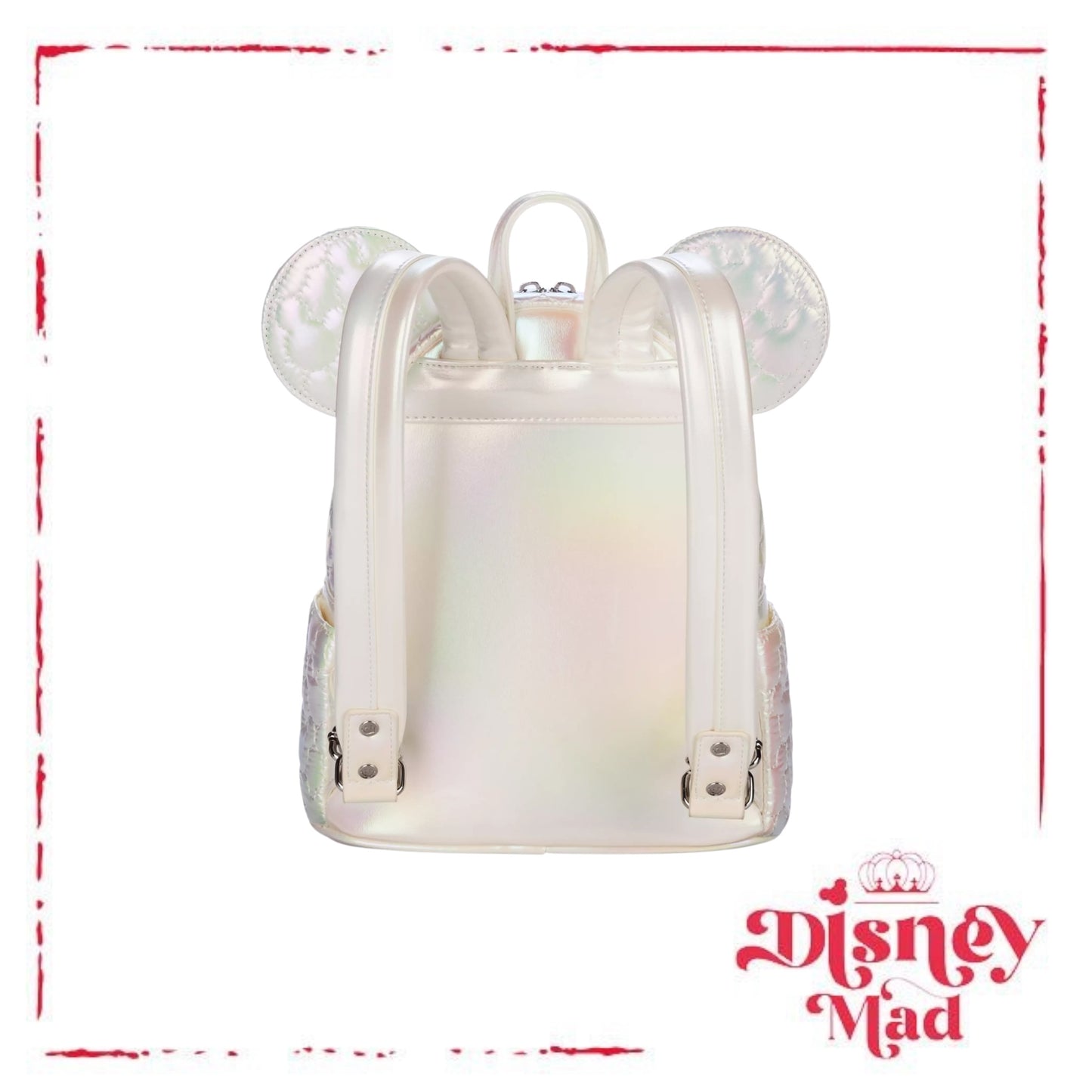 Mickey Mouse Icon Quilted Iridescent Loungefly Mini Backpack - Disney Parks