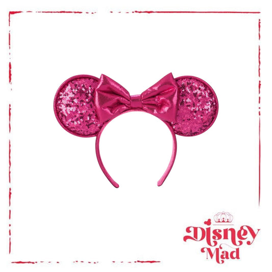 Minnie Mouse Sequined Ear Headband – Pink - Disney Parks