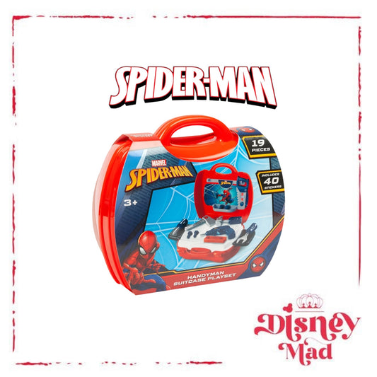 Spider-Man Handyman Suitcase 19 Piece Tool Set