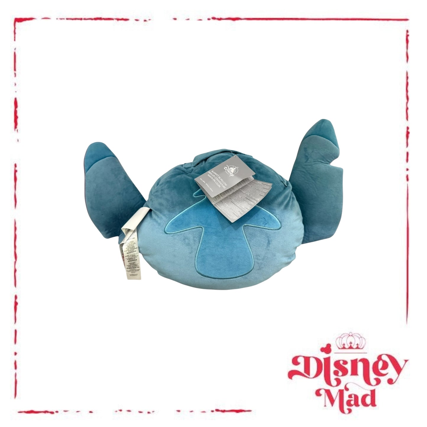 Disney Stitch Blanket in Carrying Pillow Disney Parks