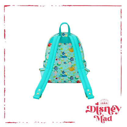 Loungefly Pokémon Water Type Lily Pad Allover Print Mini Backpack