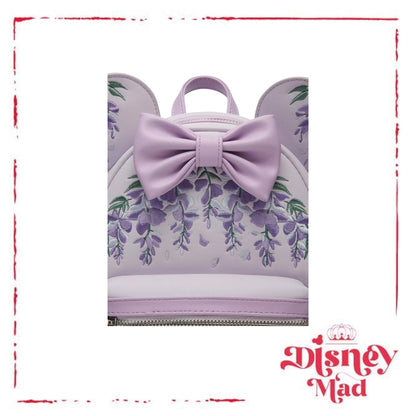Loungefly Disney Minnie Mouse Wisteria Ears Floral Scented Mini Backpack
