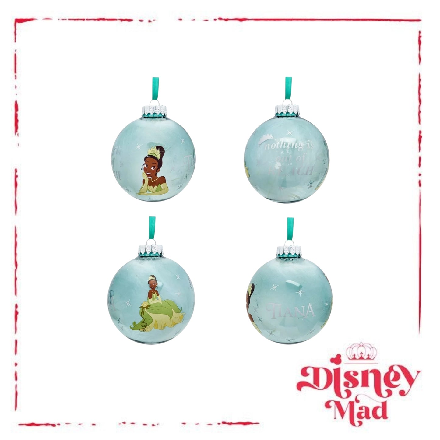 Disney Set Of 7 Baubles With Gift Box - Princess