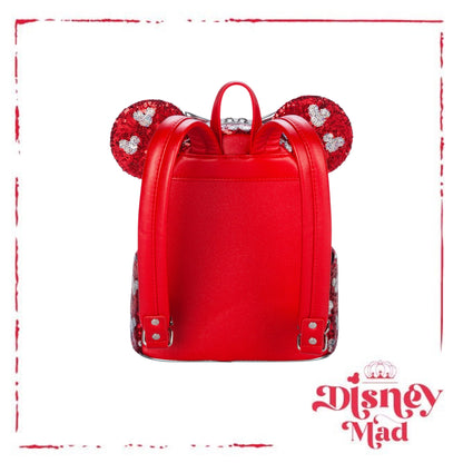 Loungefly Minnie Mouse Sequined Mini Backpack - Disney Parks