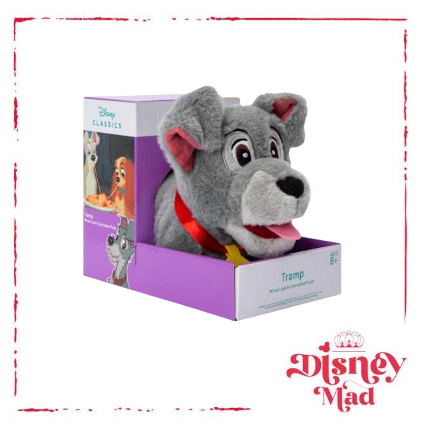 Disney Wire Leash Controlled Tramp Plush Toy