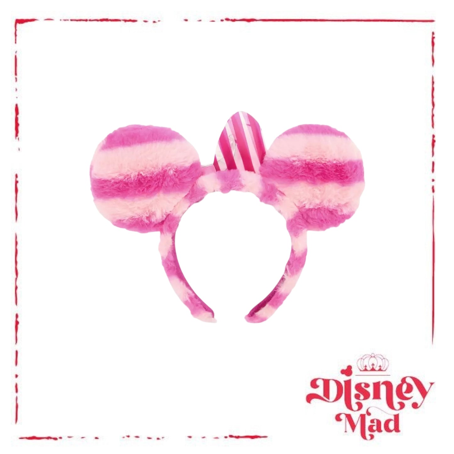 Cheshire Cat Plush Ear Headband Alice In Wonderland - Disney Parks