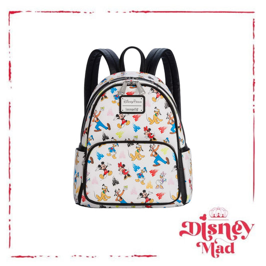 Mickey Mouse and Friends Loungefly Mini Backpack Disney Parks