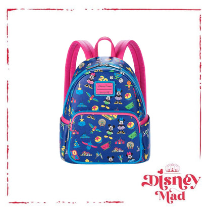 Mickey Mouse and Friends Loungefly Mini Backpack – Disneyland 2024 Disney Parks