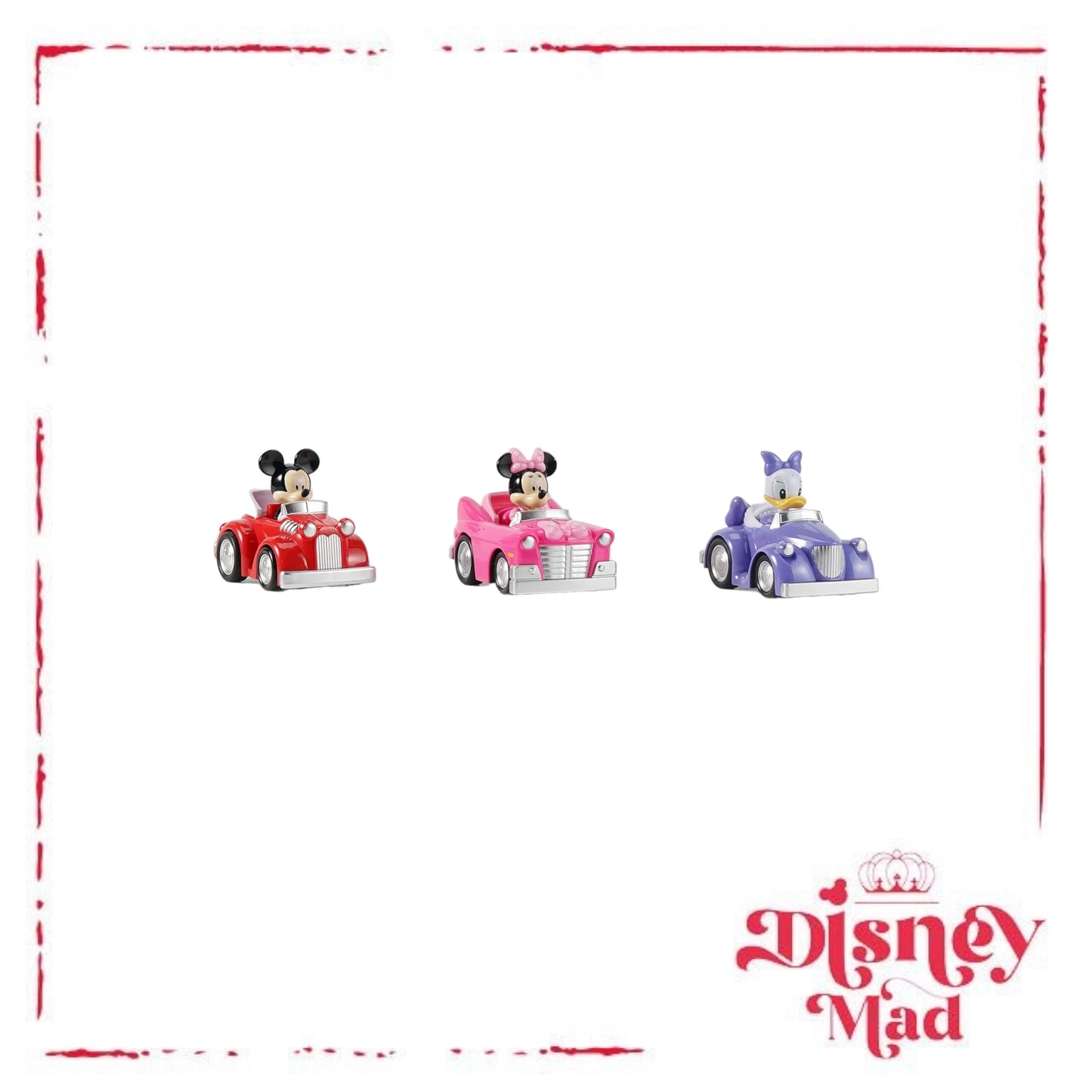 Disney Jr. 3.5" Pull-Back Assortment 3-Pack Mickey, Minnie and Daisy