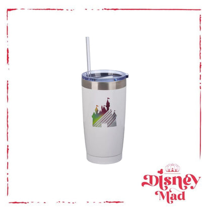 Fantasyland Castle Stainless Steel Tumbler with Straw - Disney Parks
