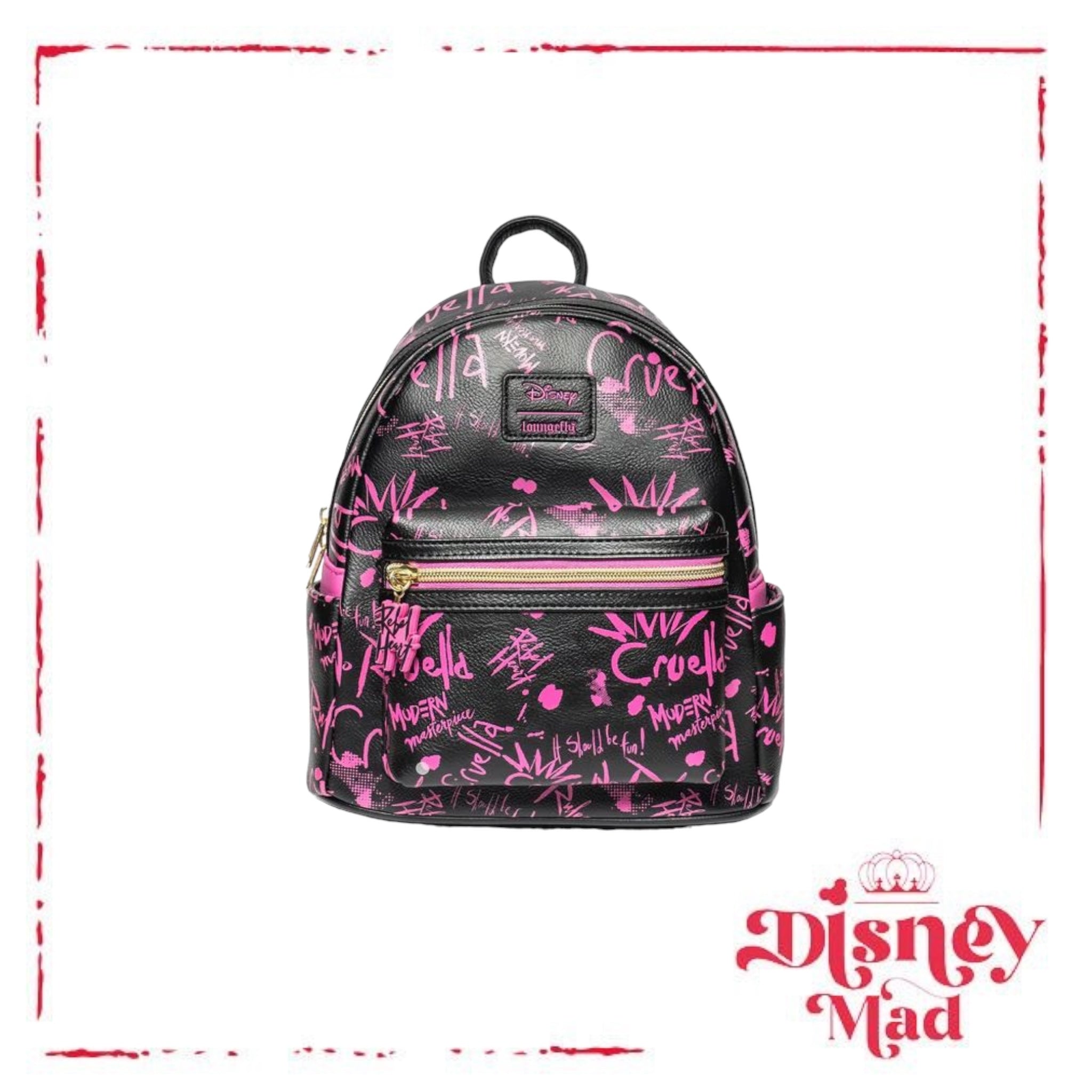 NEW 2024 Loungefly Cruella Graffiti Mini Backpack