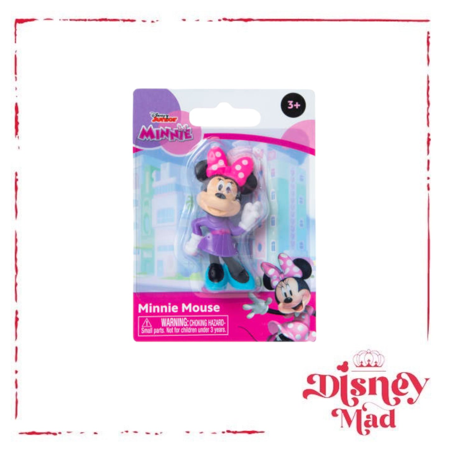 Disney Junior Minnie Mouse Just Play Mini Figure - Minnie Mouse Purple Dress