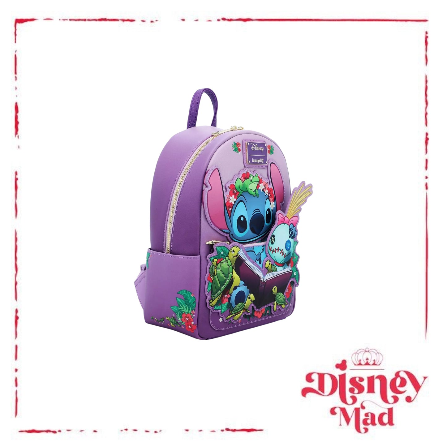 Loungefly Disney Lilo & Stitch Scrump Reading Mini Backpack