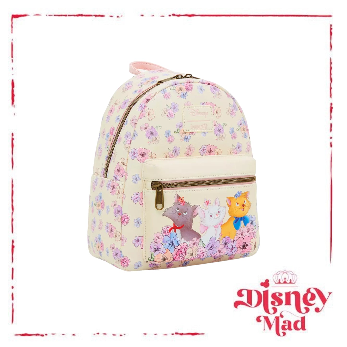 Loungefly Disney The Aristocats Trio Floral Mini Backpack