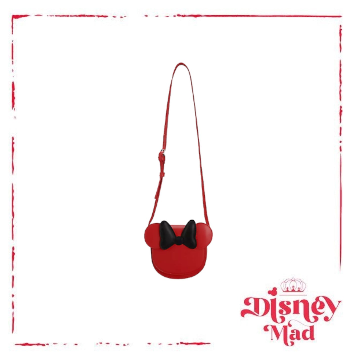 Minnie Mouse Red Bow Black Crossbody - Disney Parks