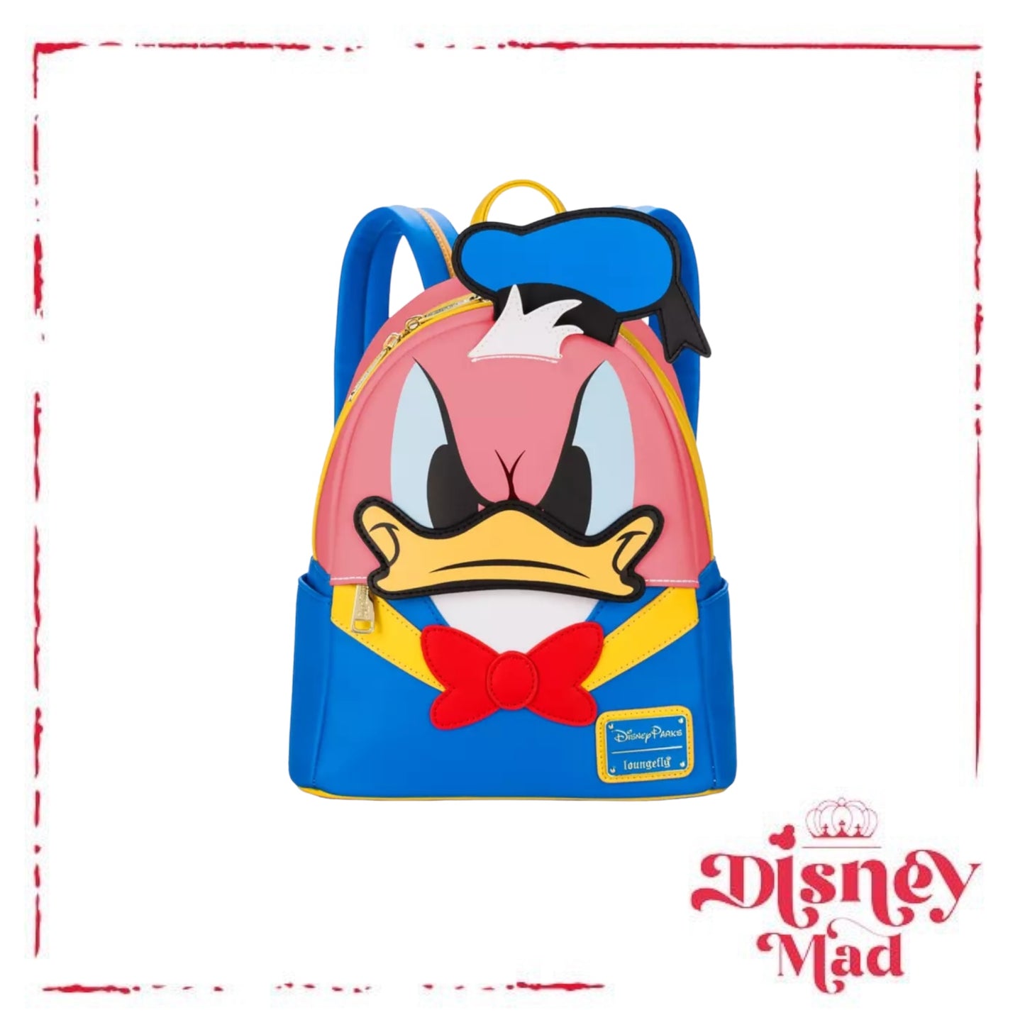 Donald Duck 90th Anniversary Colour Changing Loungefly Mini Backpack - Disney Parks