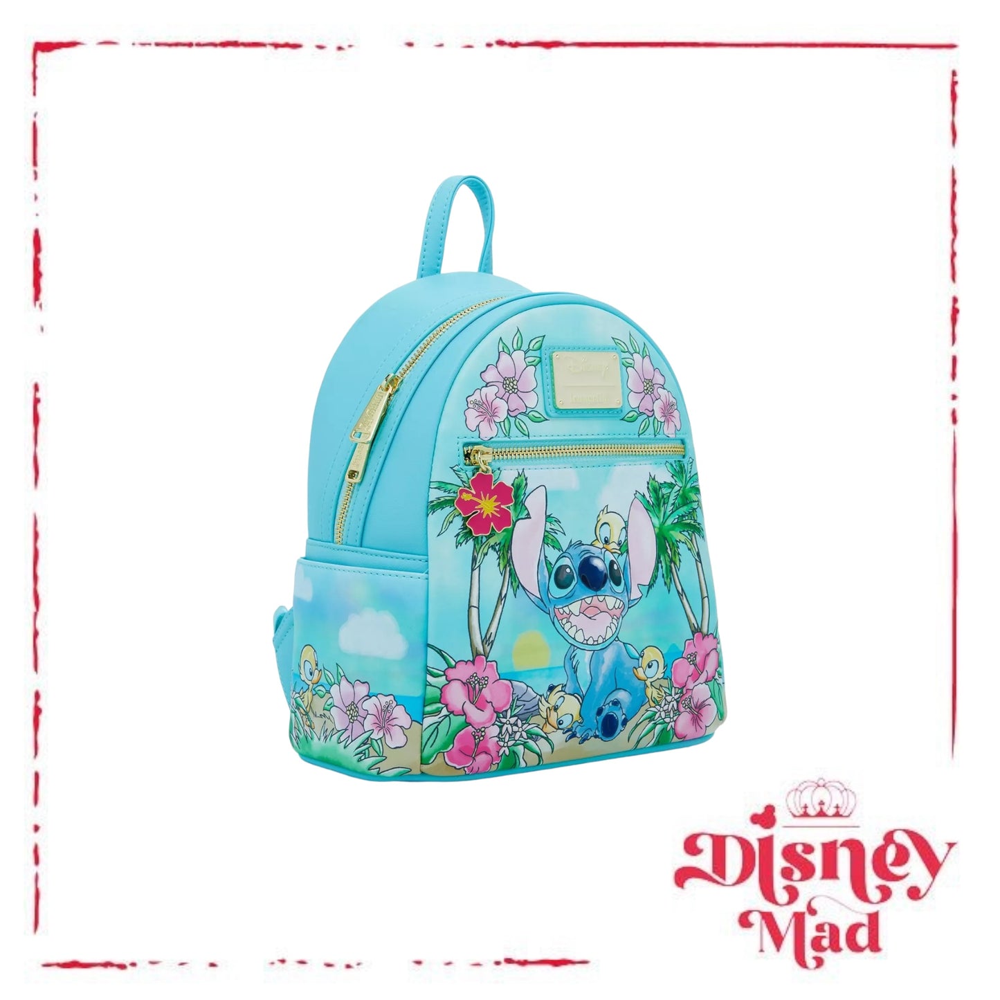 Loungefly Disney Lilo & Stitch Ducklings Beach Mini Backpack