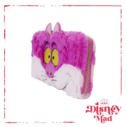 Alice In Wonderland Exclusive Cheshire Cat Plush Zip Around Wristlet Wallet