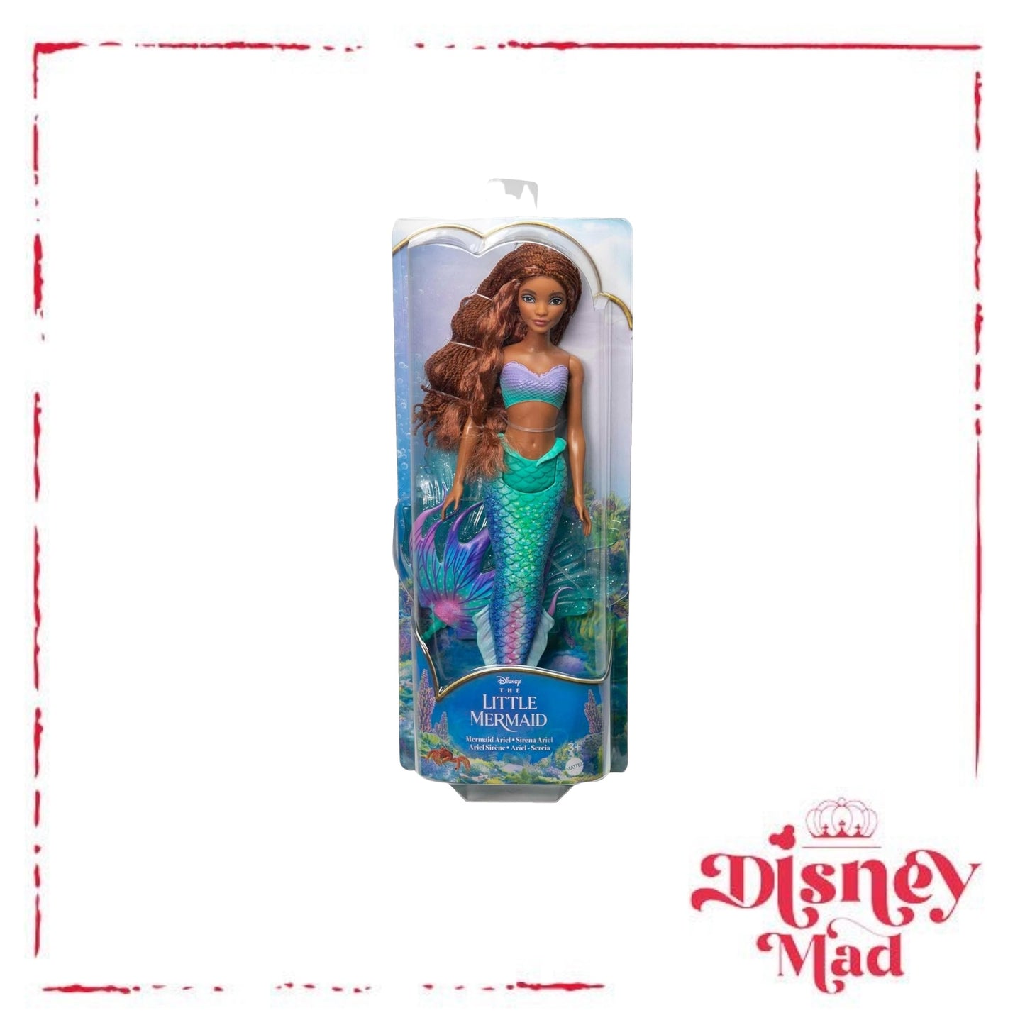 Mattel Disney The Little Mermaid Ariel Doll, Mermaid Fashion Doll with Signature Outfit