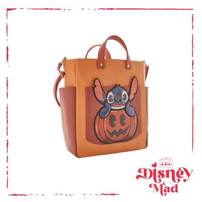 Loungefly Disney Lilo & Stitch Pumpkin Stitch Tote Bag