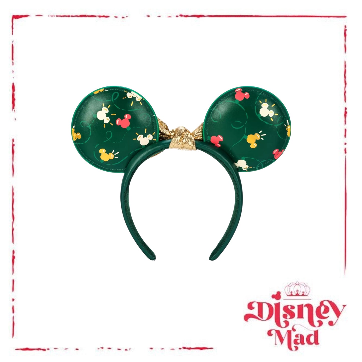 Mickey Mouse Icon Festive Lights Ears Headband - Disney Parks