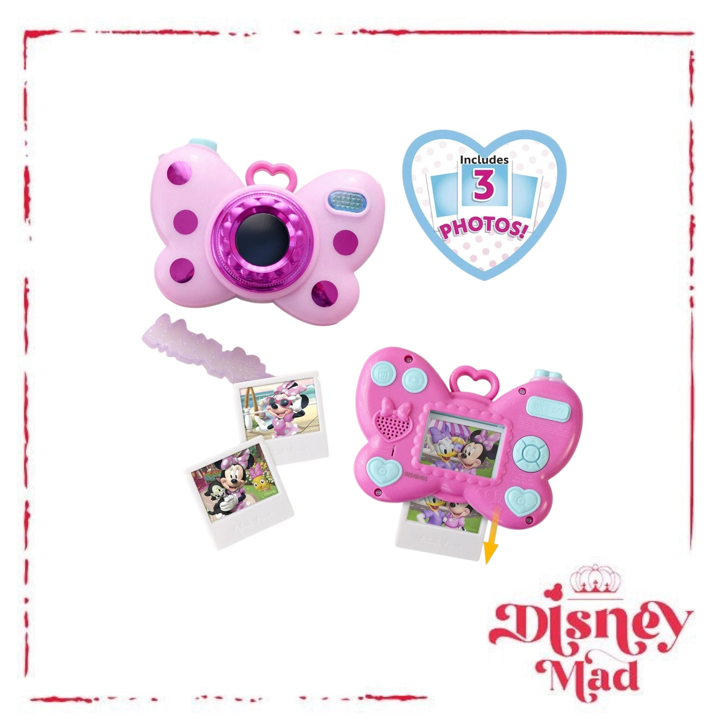 Disney Junior Minnie Mouse Picture Perfect Play Camera, Lights and Sounds