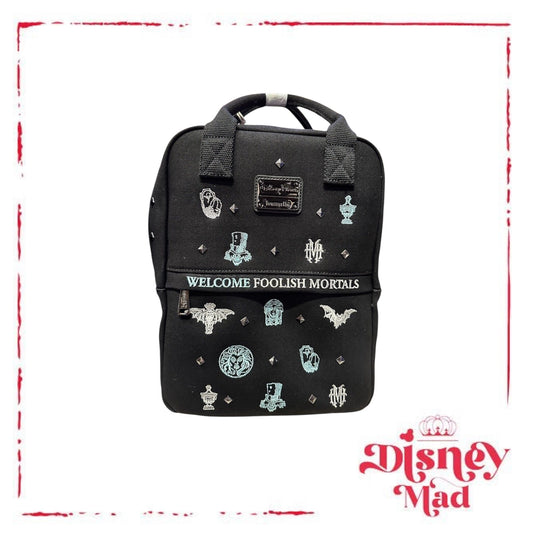 Disney Parks Loungefly Haunted Mansion Canvas Backpack