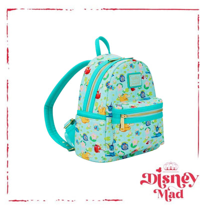 Loungefly Pokémon Water Type Lily Pad Allover Print Mini Backpack