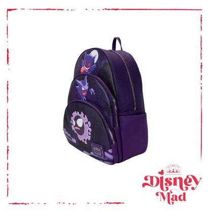 Loungefly Pokémon Gengar Evolution Triple Pocket Mini Backpack