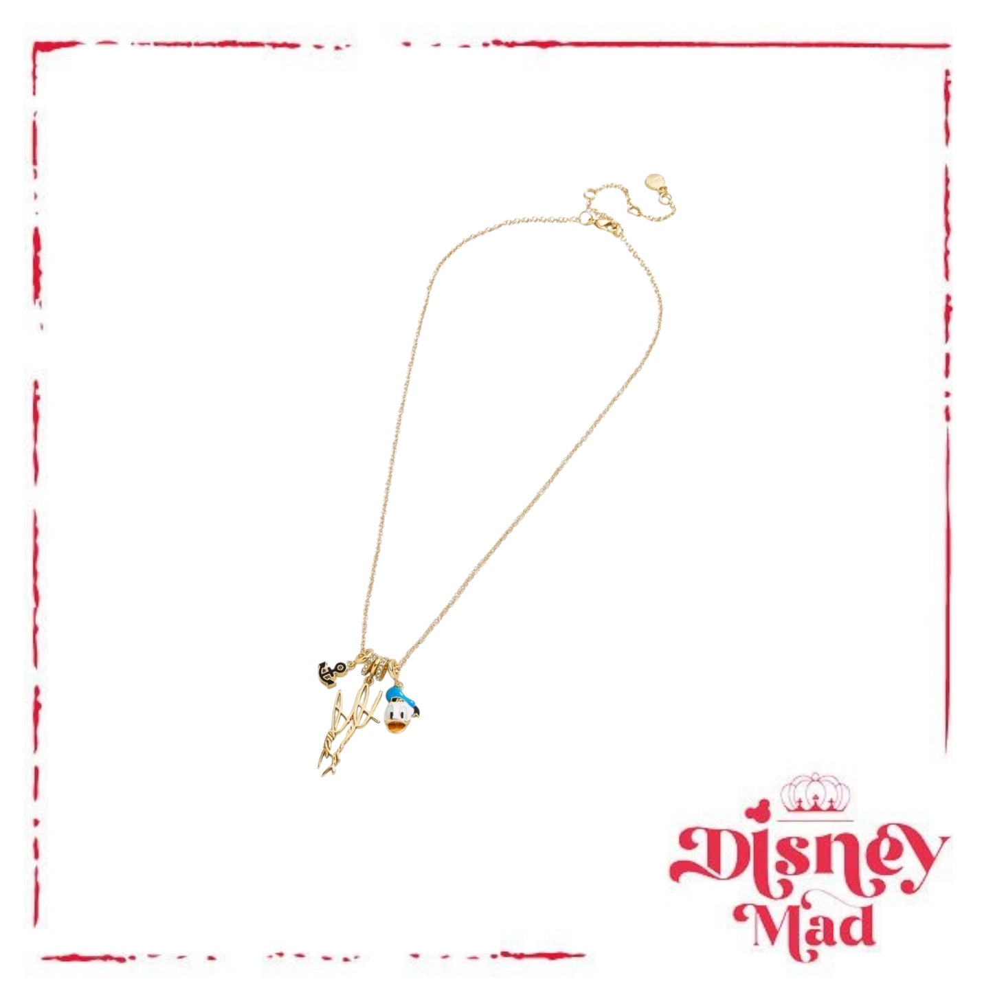 Disney Donald Duck Cluster Charm Necklace- Baublebar