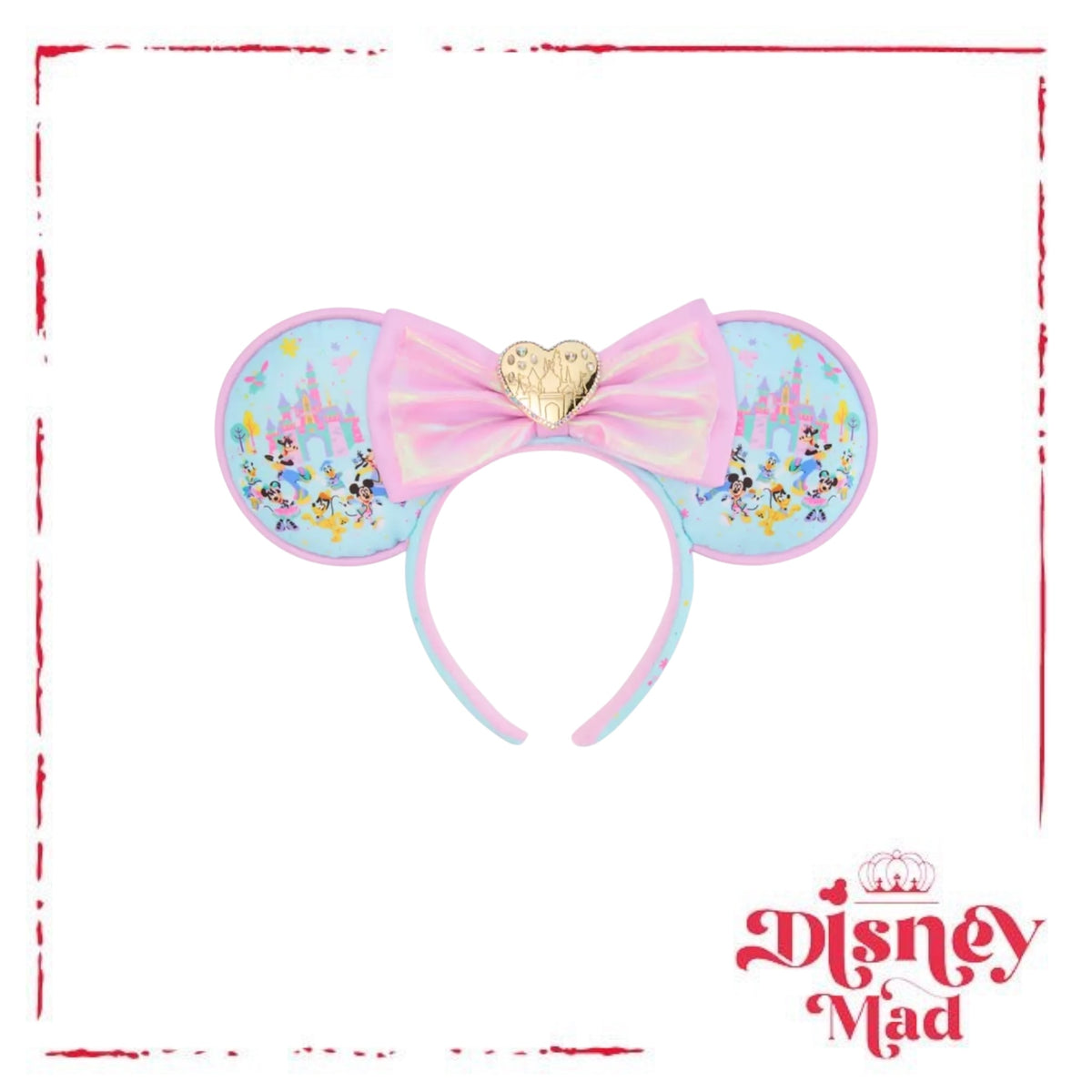 Stoney Clover Lane Disney Mickey Mouse Icon Ears Headband Minnie Mouse Rainbow New Stoney Clover Lane Disneyland 70th Anniversary  main image 4