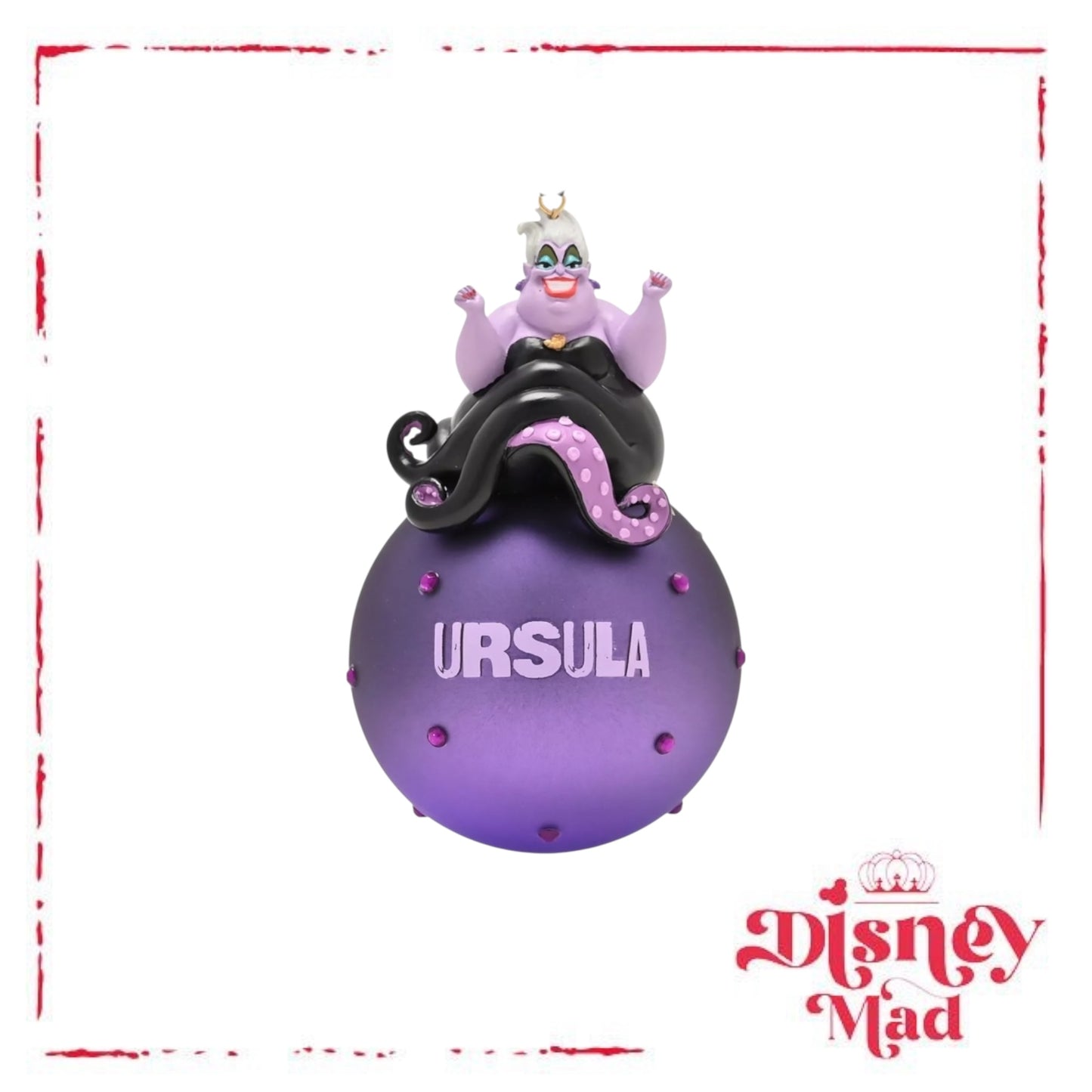 Disney Ursula On A Glass Bauble