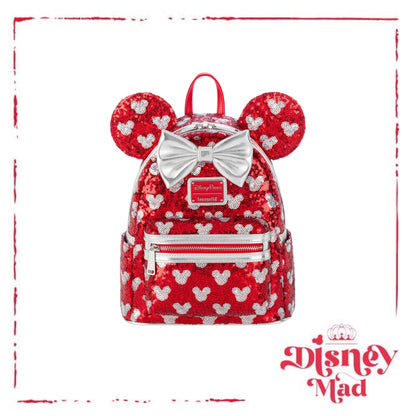Loungefly Minnie Mouse Sequined Mini Backpack - Disney Parks