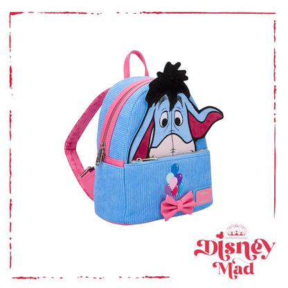 Loungefly Disney Winnie the Pooh Eeyore Peeking Corduroy Mini Backpack