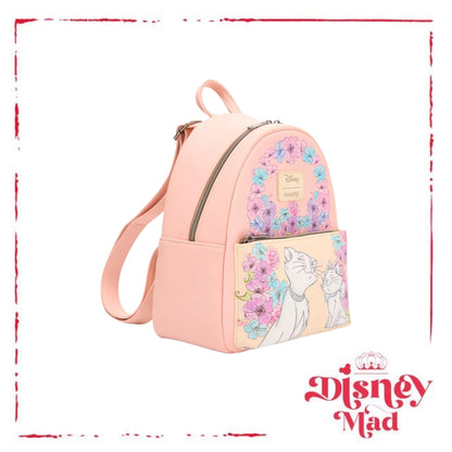 Loungefly Disney The Aristocats Duchess & Marie Floral Mini Backpack