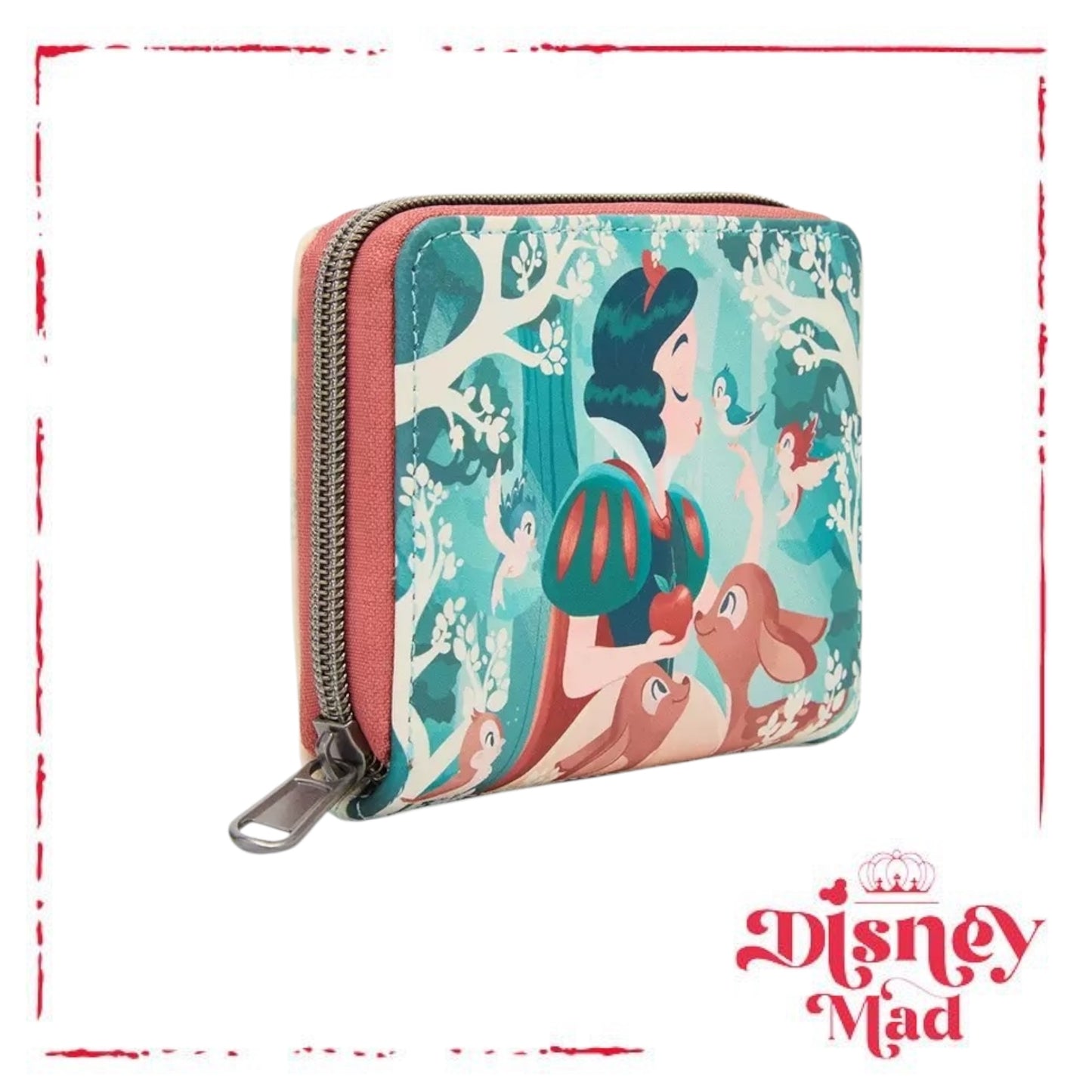 Loungefly Disney Snow White And The Seven Dwarfs Forest Animals Mini Zipper Wallet