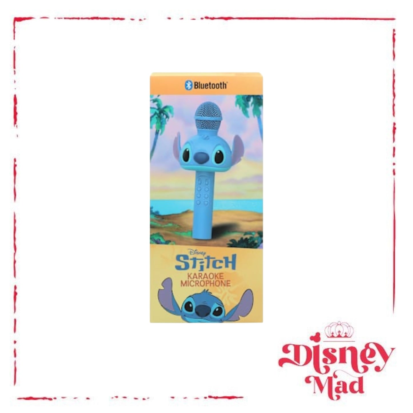 Disney Figural Stitch Bluetooth® LED Karaoke Microphone