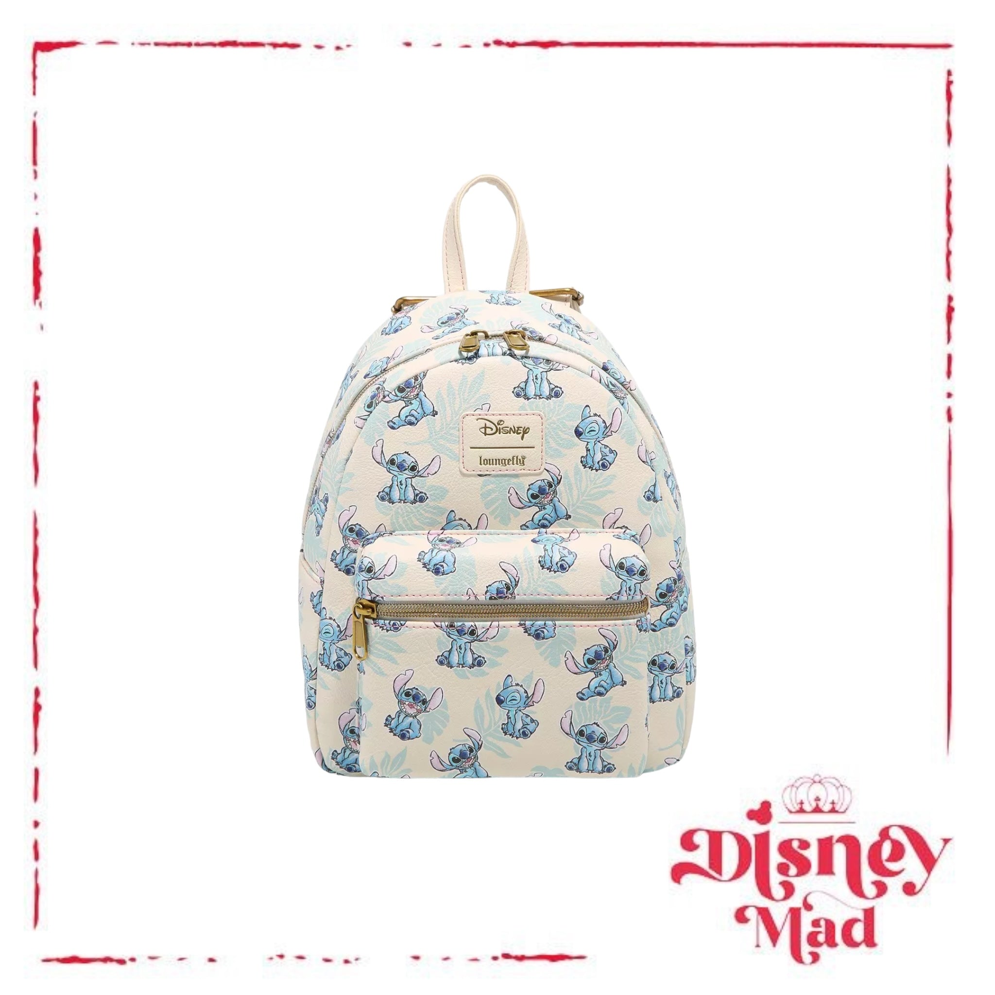 New Loungefly Disney Lilo & shops Stitch Tropical Leaves Mini Backpack