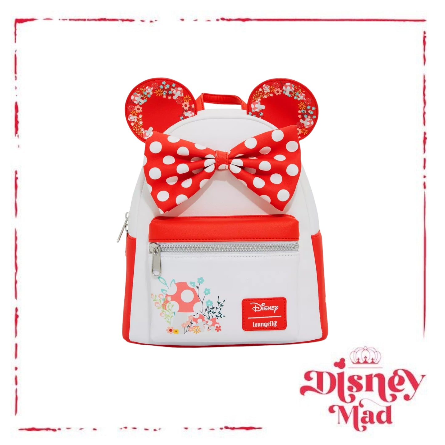 Loungefly Disney Minnie Mouse Mushroom Floral Mini Backpack