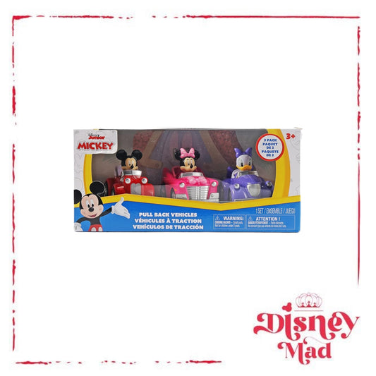 Disney Jr. 3.5" Pull-Back Assortment 3-Pack Mickey, Minnie and Daisy